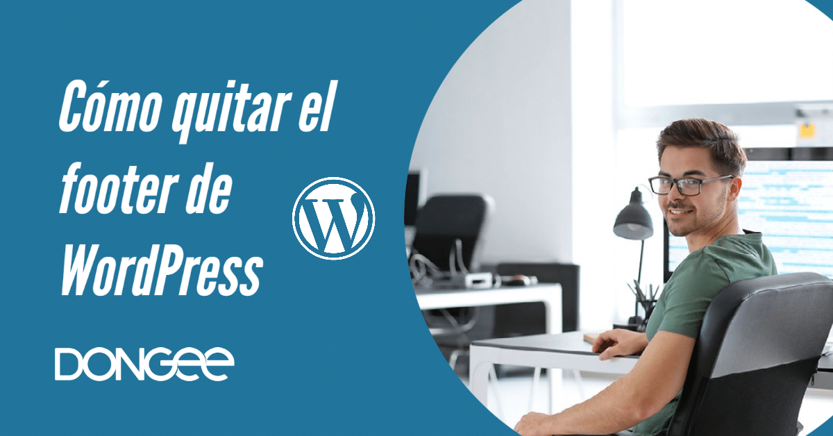 como quitar el footer de wordpress