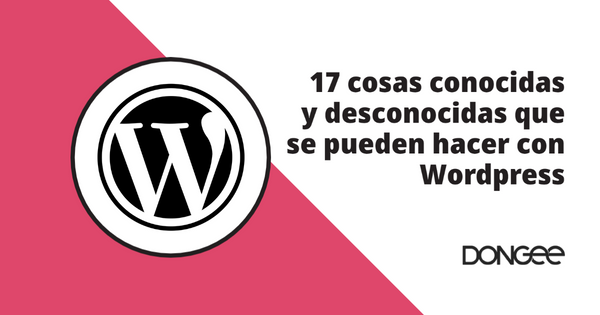 que se puede hacer con WordPress