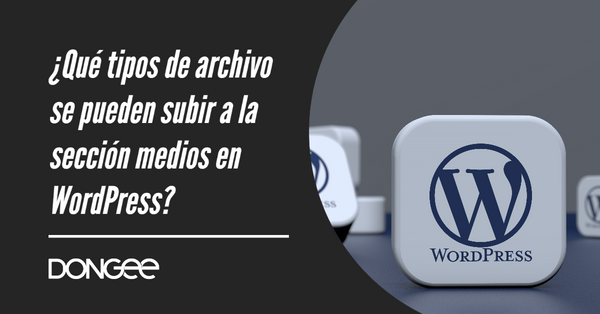 que tipos de archivos se pueden subir a la seccion medios en wordpress