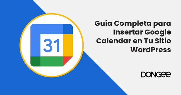Insertar Google Calendar en WordPress