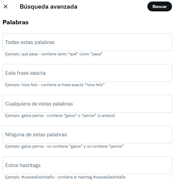 Busqueda avanzada twitter busqueda avanzada twitter