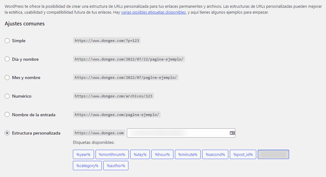 Enlaces permanentes
