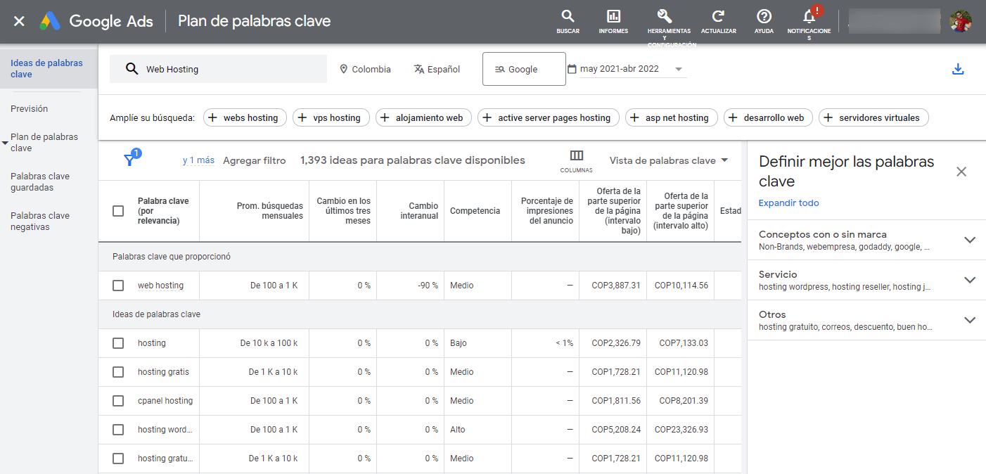 Google Keyword Planner Google Keyword Planner