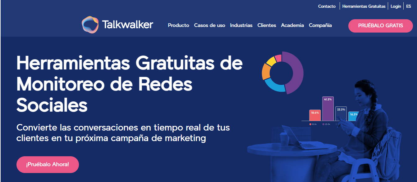 Herramientas gratuitas de monitoreo y análisis de redes sociales - Talkwalker talkwalker