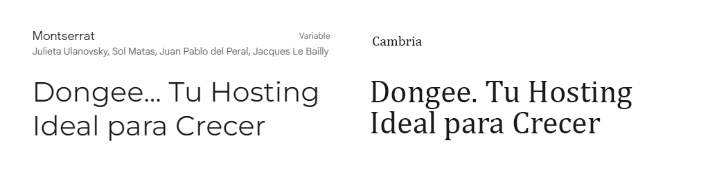combinacion de fuentes tipograficas montserrat y cambria fuentes tipograficas montserrat y cambria