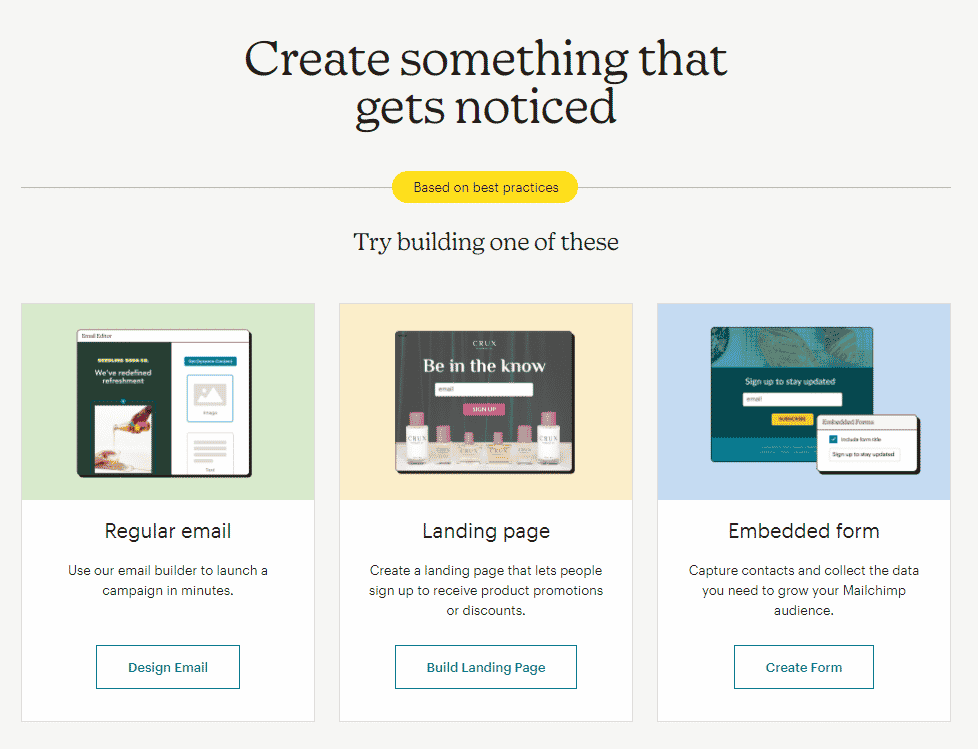 crear campaña mailchimp Crear una campaña en mailchimp