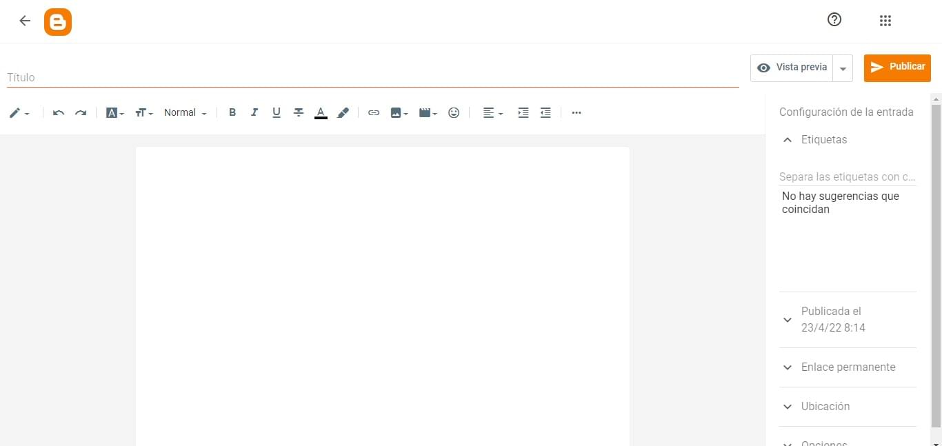 crear post blog Crear post blog