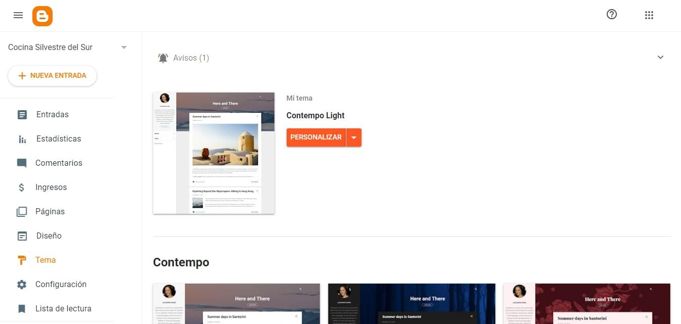 plantilla blogger Plantilla Blogger